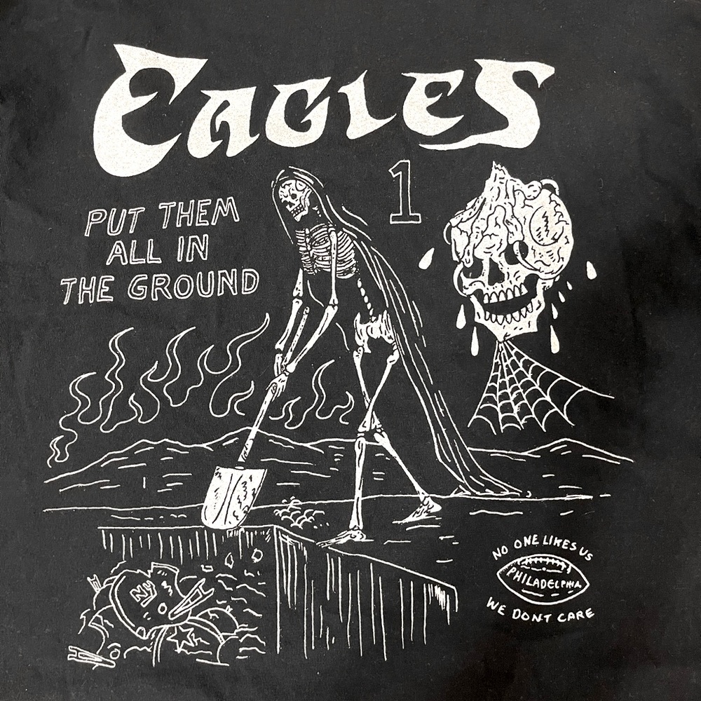 Heavy Slime Super Bowl 2023 Eagles shirt sz L new!